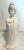 Large Mid Century Modern Ceramic Mixed Finish Gump's Geisha Statue Figurine For Sale