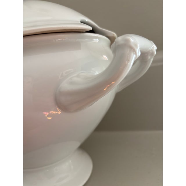 French Antique French Style Ironstone Soup Tureen For Sale - Image 3 of 7