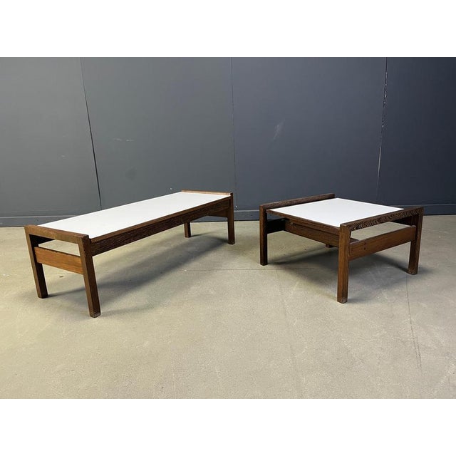 Belgian Coffee Tables in Wenge by Beaufort, 1960s, Set of 2 For Sale - Image 12 of 13