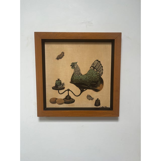 Add a touch of playful Mid-Century Modern charm to your kitchen, dining space, or gallery wall with this expertly framed...