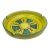 1960s Italian Pottery Fat Lava Tray With Sunburst Design For Sale