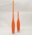 Set of 2 Italian Orange Scavo Glass Wheat Vases, Vessel Mid-Century Modern 1980 For Sale - Image 12 of 12