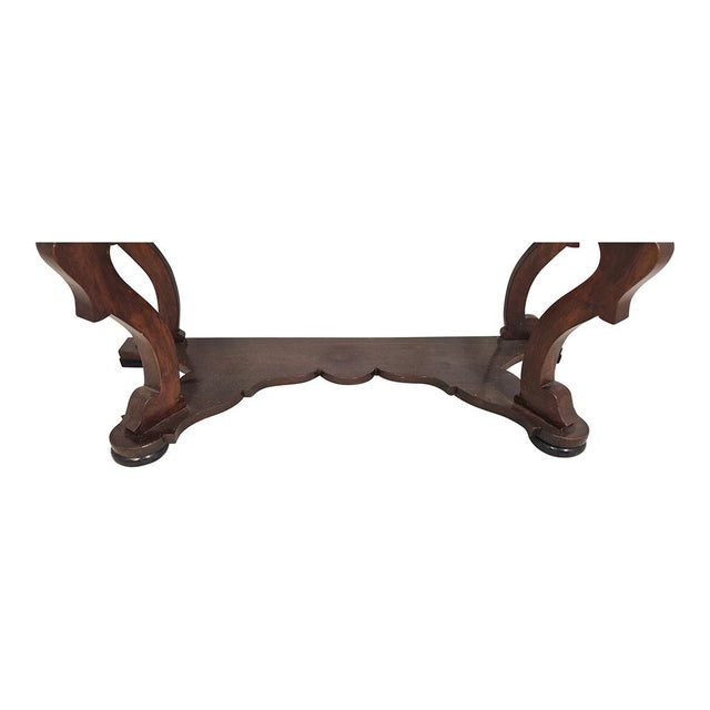 Louis Philippe Style Wooden Console Table For Sale - Image 11 of 12