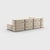 Contemporary Curt Modular Set - Flexible Small Corner Sofa - Jet - 9110 (Grey / Beige) by Ambivalenz, Set of 9 For Sale - Image 3 of 5
