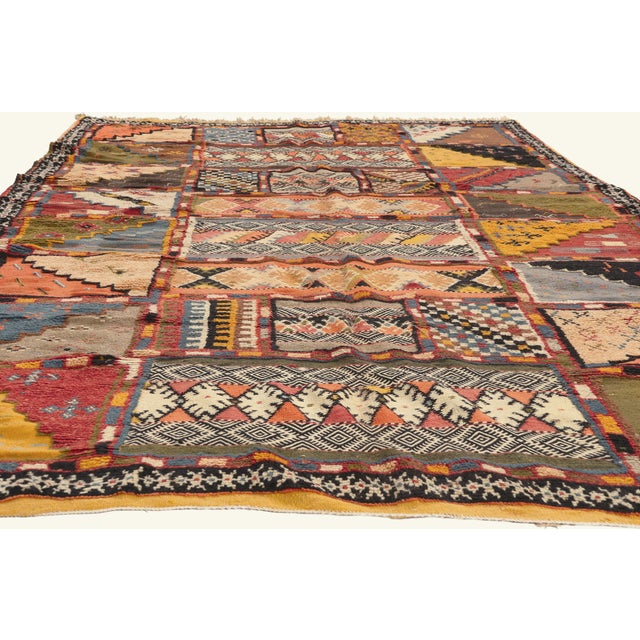 Tribal 22110 Taznakht Glaoui Moroccan Rug, 06'11 X 10'03 For Sale - Image 3 of 10