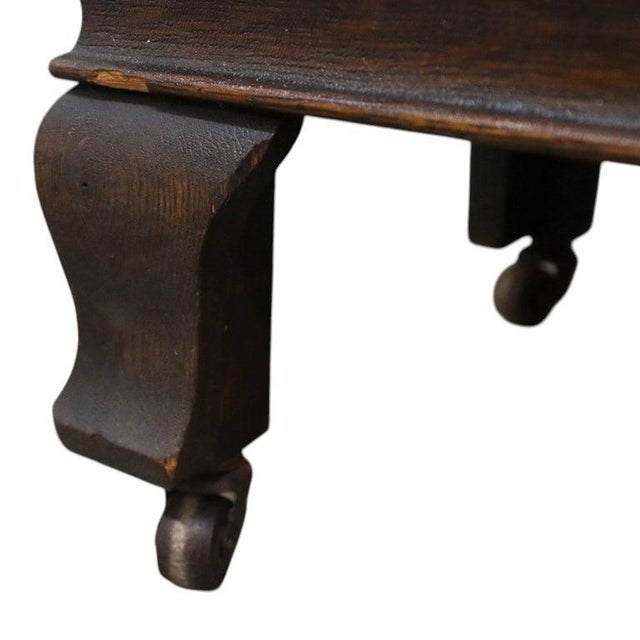 Arts & Crafts Mission Style Oak 2-Door Bookcase With Original Finish C1920 For Sale - Image 6 of 8