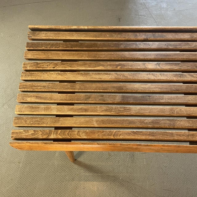 George Nelson Slatted Teak Coffee Table by George Nelson For Sale - Image 4 of 7