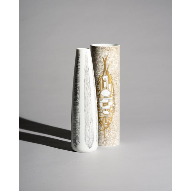 Rosenthal Hutschenreuther Porcelain Vases by Hans Theo Baumann & Cuno Fischer, Germany, 1960s, Set of 2 For Sale - Image 4 of 18