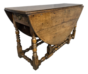 Oak Drop Leaf Dining Table, 1750s