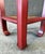 Wood Late 20th Century Asian-Inspired Red Plant Stand With Rush Top For Sale - Image 7 of 11