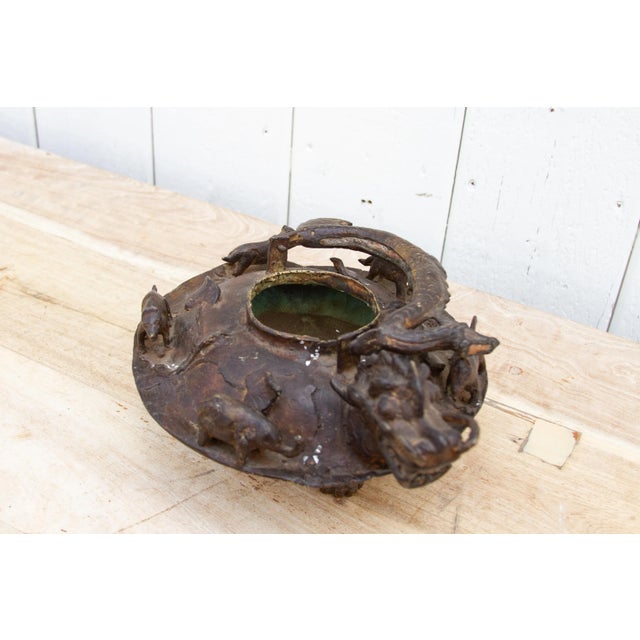 Large Ancient Dragon Tea Pot For Sale - Image 9 of 11