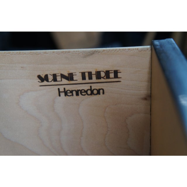 Henredon 1980s Henredon Scene Three Art Deco Style Walnut Burl Black Lacquer Armoire Wardrobe For Sale - Image 4 of 11