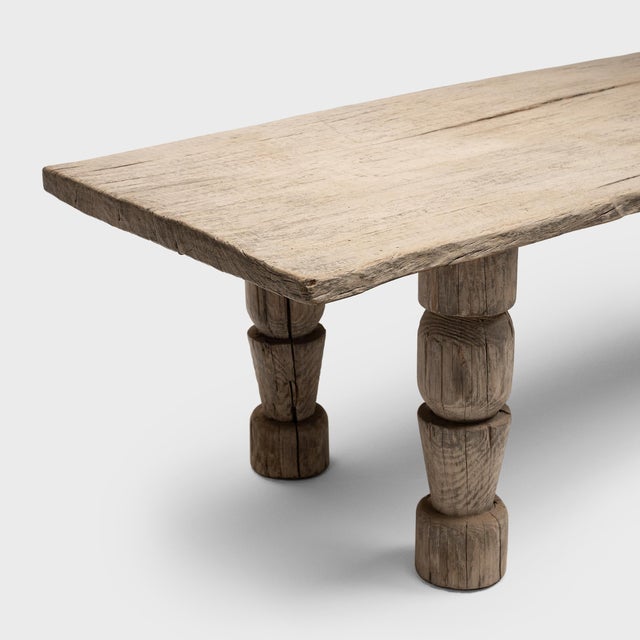2020s Chinese Wabi Sabi Farm Table For Sale - Image 5 of 7