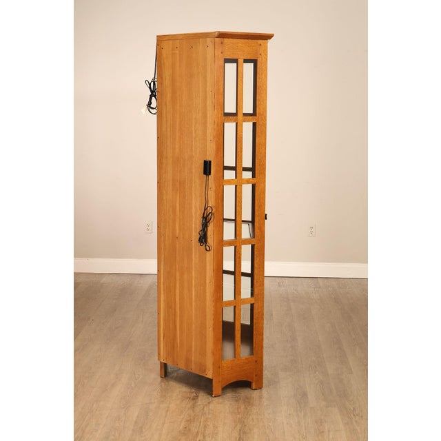 Stickley Mission Collection Oak Corner Cabinet For Sale - Image 14 of 18