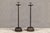 Japanese Metal Candleholders with Gadrooned Base - Set of 2 For Sale - Image 4 of 12