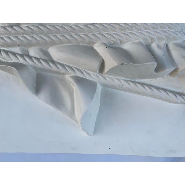 Plaster Draped Fabric and Rope Side Tables a Pair For Sale - Image 10 of 12
