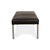 Living Platform Leather Stool in Dark Brown from Walter Knoll For Sale - Image 5 of 8