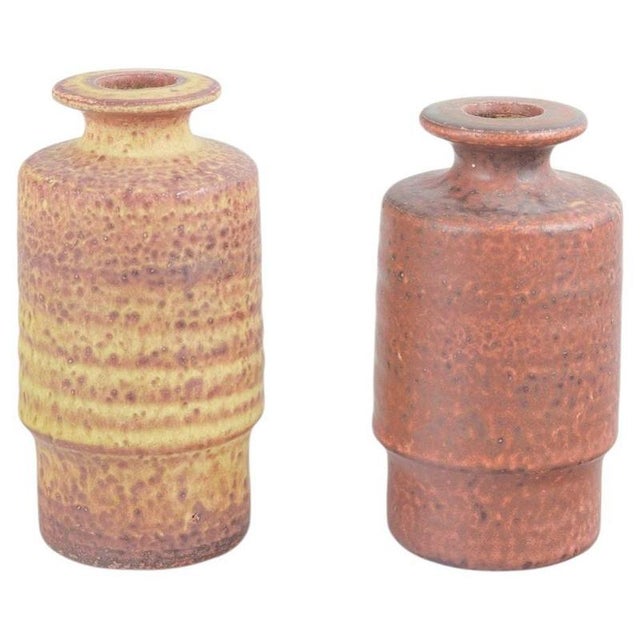 20th Century Stoneware Vases from Mobach Ceramics, the Netherlands, Set of 2 For Sale - Image 5 of 5