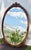 Satinwood Oval Wall Mirror Carved French Flower Basket Crest Decorative Frame For Sale - Image 15 of 15