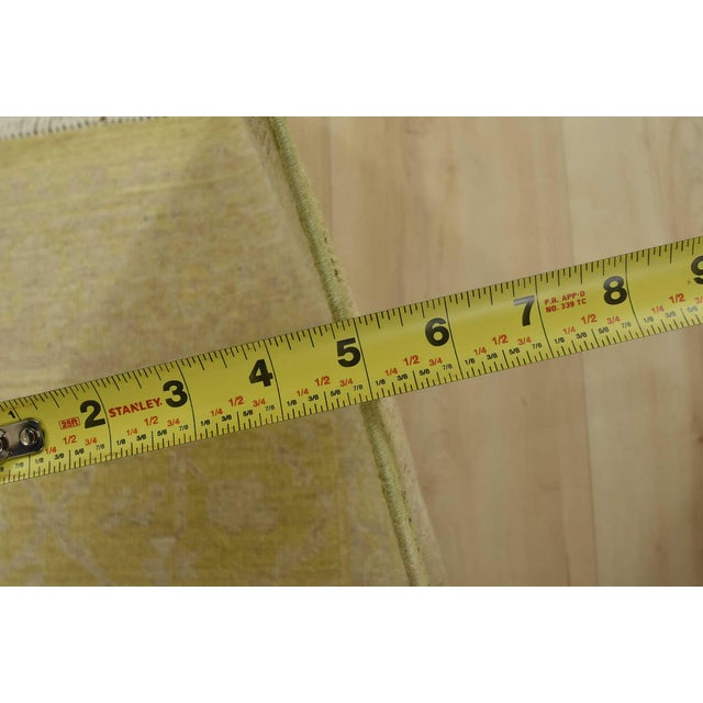 Ziegler Rug 5’3” X 8’2” Green Wool Modern Hand-Knotted Oriental Carpet For Sale - Image 11 of 13