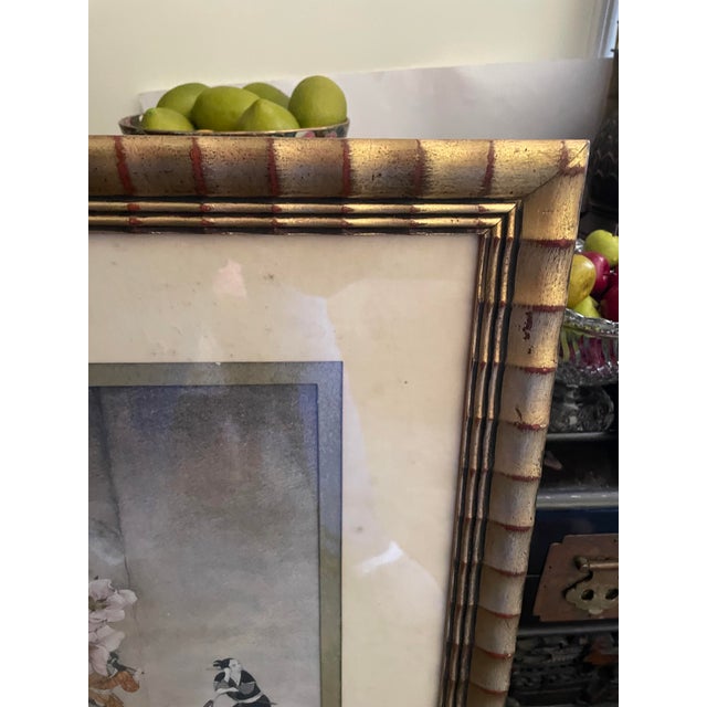 1980s 1980s Framed Chinoiserie Art Print For Sale - Image 5 of 8