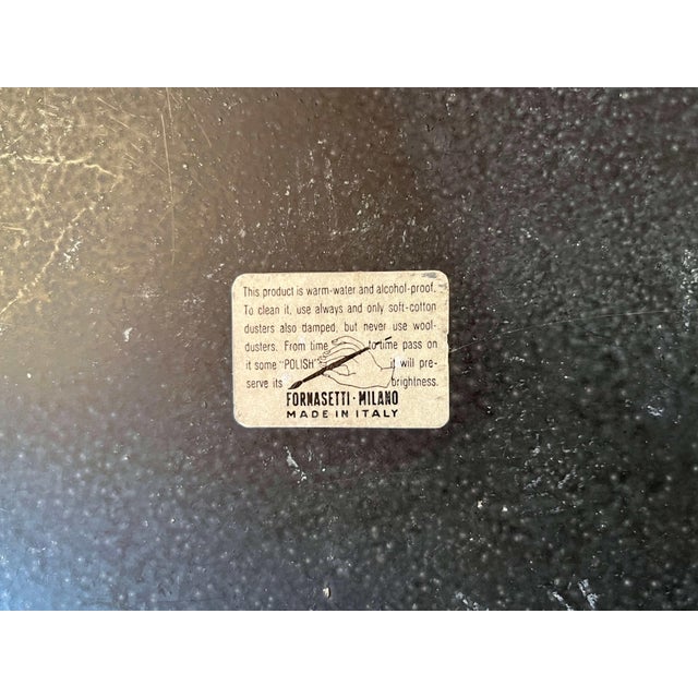 Vintage Italian oval metal tray depicting watermelon on orange surface / made in Milan Italy in the 1950s Original...