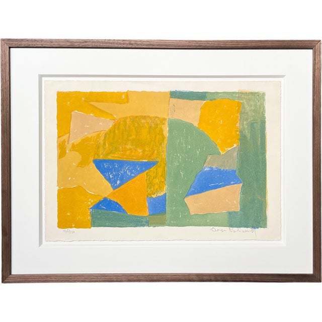 1950s Serge Poliakoff, Untitled, 1956, Paper, Framed For Sale - Image 5 of 5