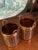 American Vintage Seagram’s Scovill Barware Cups With Amber Glass Liners — Pair For Sale - Image 3 of 8