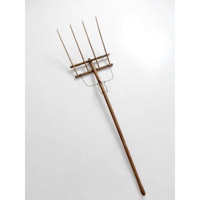 Antique Primitive Hay Fork For Sale - Image 9 of 12