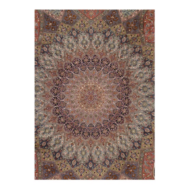 This beautiful Persian rug is a Gonbad design. Word Gonbad in Farsi (official language) means dome which usually it is...