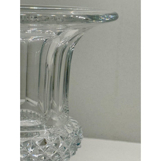 Mid-Century Modern French Crystal Vase Signed Saint Louis For Sale - Image 3 of 4
