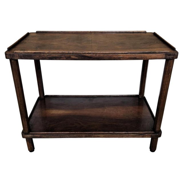 Mid-Century Italian Art Deco Style Walnut Burl Dry Bar Table, 1940s For Sale - Image 9 of 9
