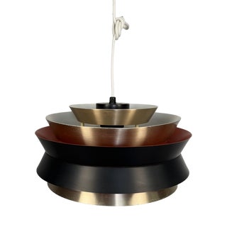 Trava Pendant Lamp by Carl Thore for Granhaga Metallindustri, Sweden, 1970s For Sale