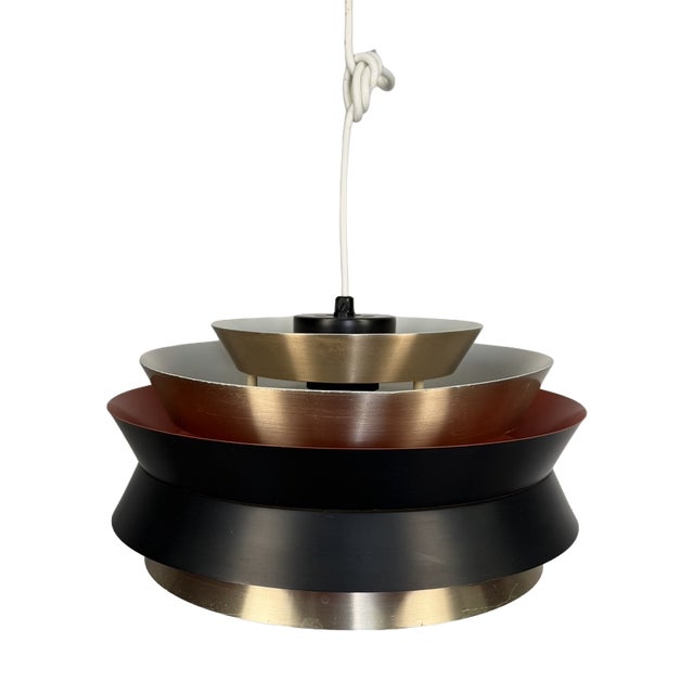 Trava Pendant Lamp by Carl Thore for Granhaga Metallindustri, Sweden, 1970s For Sale