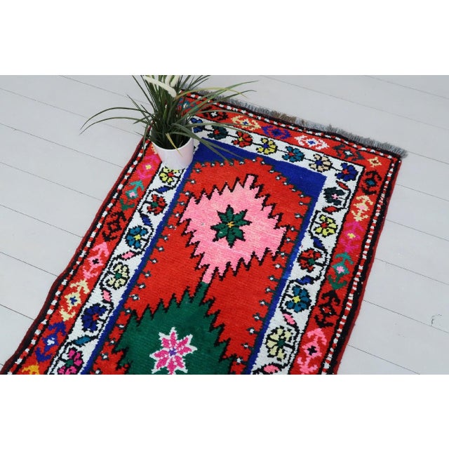 Mid 20th Century Anatolian Kilim Runner-2′7″ × 12′6″ For Sale - Image 9 of 13