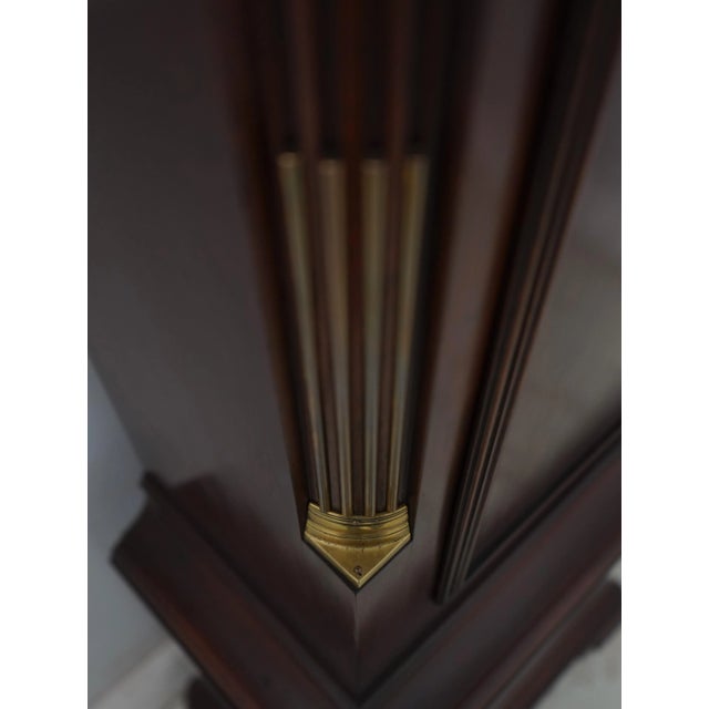 Colonial Simon Willard Federal Inlaid Mahogany Grandfather Clock For Sale In Philadelphia - Image 6 of 18