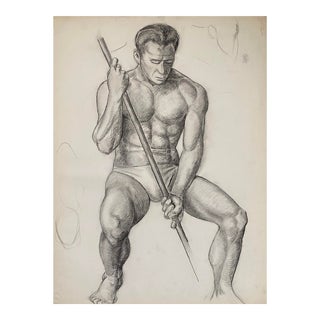 Antique Male Nude by James Wilson For Sale