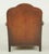 Brown Vintage French Art Deco Brown Leather Club Chair For Sale - Image 8 of 10