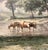 This is a beautiful 19th century Hudson River School painting by J.W. Bell. The painting captures a scene of cattle...