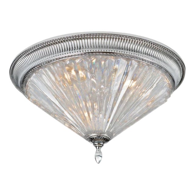 Collection Diamante Ceiling Lamp in Metal and Crystal by Jago For Sale