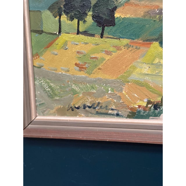 Tage Gavik, Landscape, 1950s, Oil Painting on Panel, Framed For Sale - Image 6 of 18