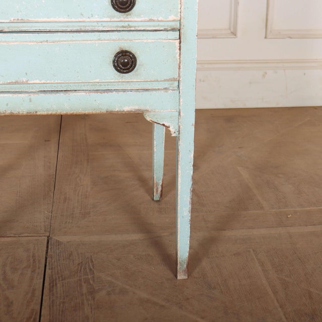 English Painted Bedside Cabinet, 1890s For Sale - Image 4 of 10