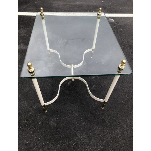 1970s 1970s Maison Lancel Brass Side Table For Sale - Image 5 of 7