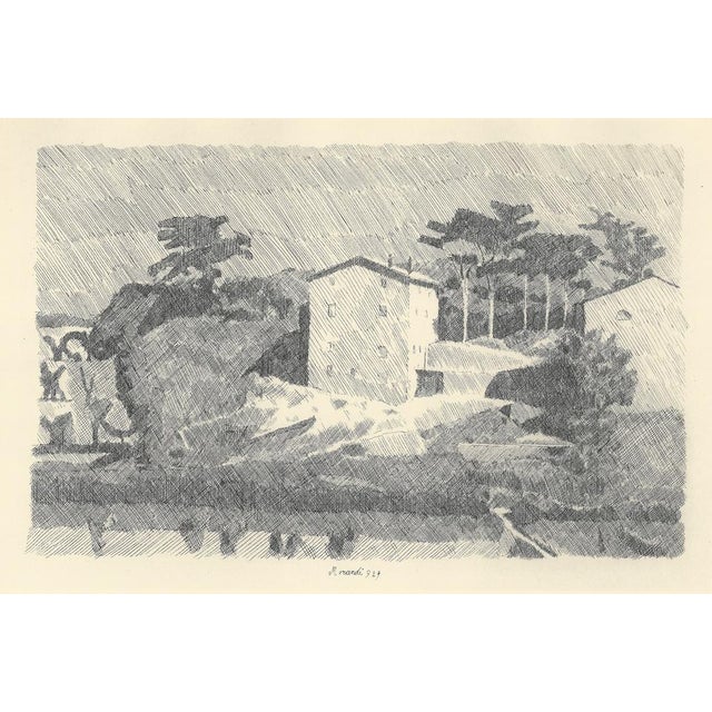 G. Morandi, Campiaro Houses in Grizzana, Paper For Sale - Image 3 of 7