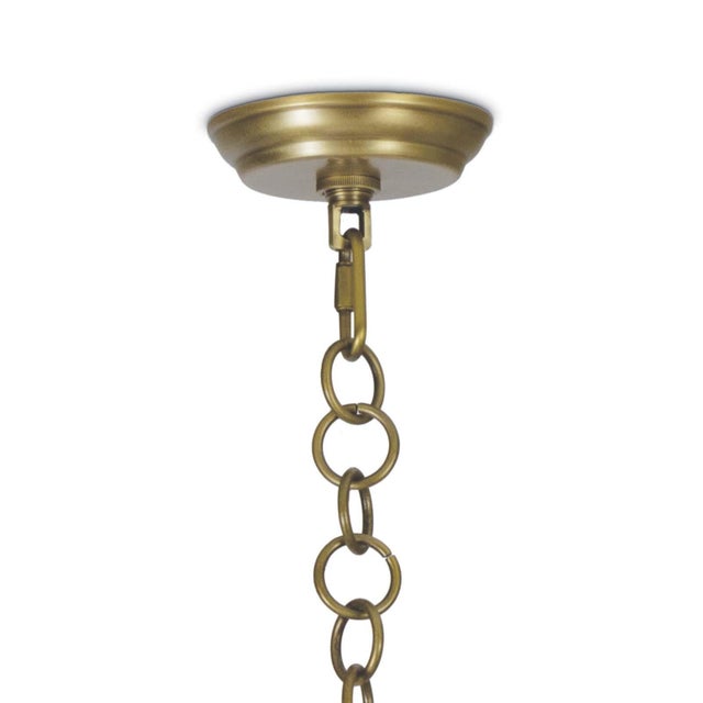 Regina Andrew Allison Scalloped Shade Pendant Large, Natural Brass For Sale - Image 4 of 6