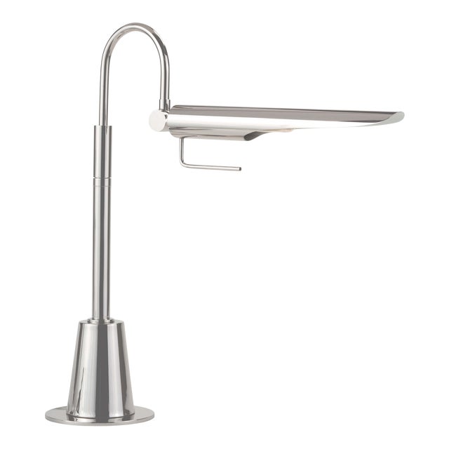 Regina Andrew Raven Task Lamp in Polished Nickel For Sale