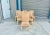 1970s 1970s Mid Century Faux Burl Wood Dining Room Set of 7 For Sale - Image 5 of 12