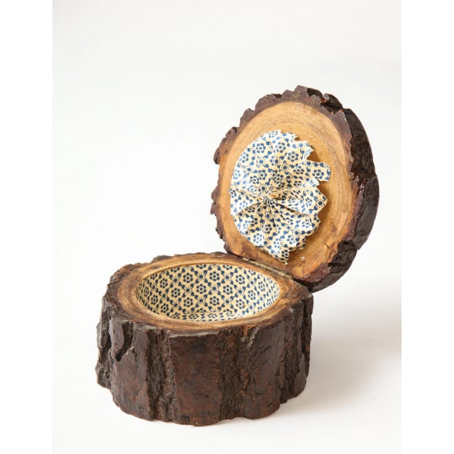 Wood Chinese Carved Root Wood Box For Sale - Image 7 of 9