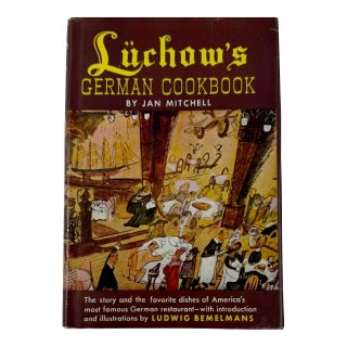 Luchow’s German Cookbook 1952 Ludwig Bemelmans Historic Nyc Restaurant For Sale