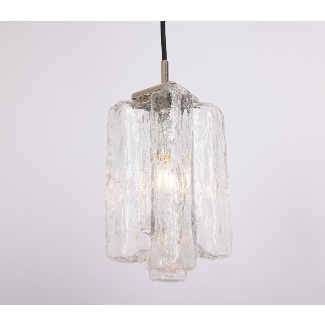 Murano Glass Granada Pendant Light by Kalmar, Austria, 1970s For Sale - Image 3 of 16